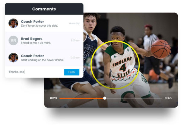 Send your club players notes on how to improve their game.